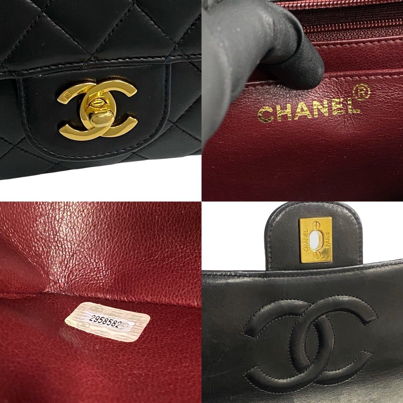 Chanel Chanel Handbag Black Leather Size ONE SIZE - 3 Thumbnail