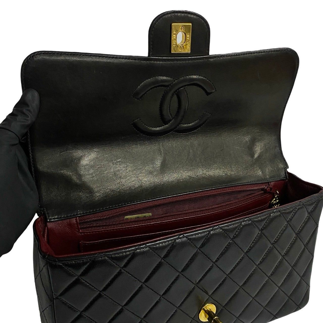 Chanel Chanel Handbag Black Leather Size ONE SIZE - 8 Thumbnail