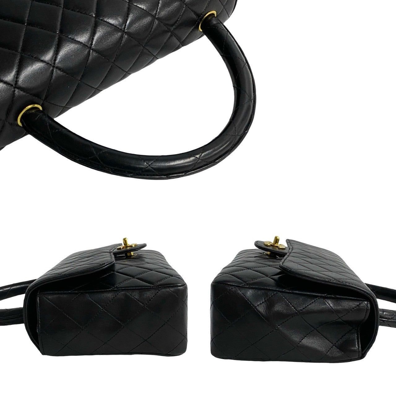 Chanel Chanel Handbag Black Leather Size ONE SIZE - 5 Thumbnail