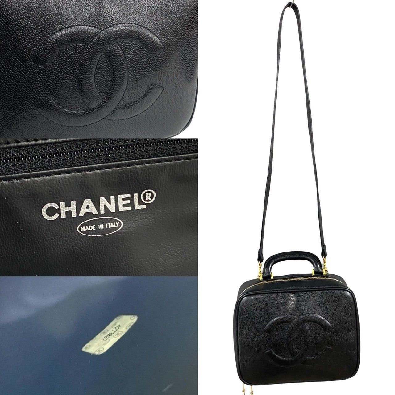 Chanel Chanel Shoulder Bag Black Leather Size ONE SIZE - 3 Thumbnail