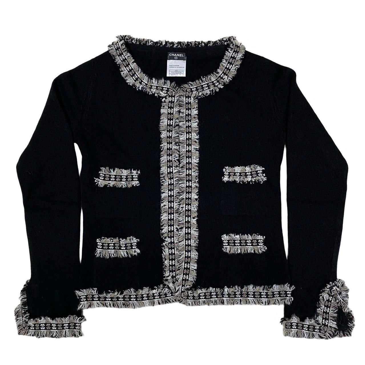 Chanel Chanel Black Cashmere Size ONE SIZE - 4 Thumbnail