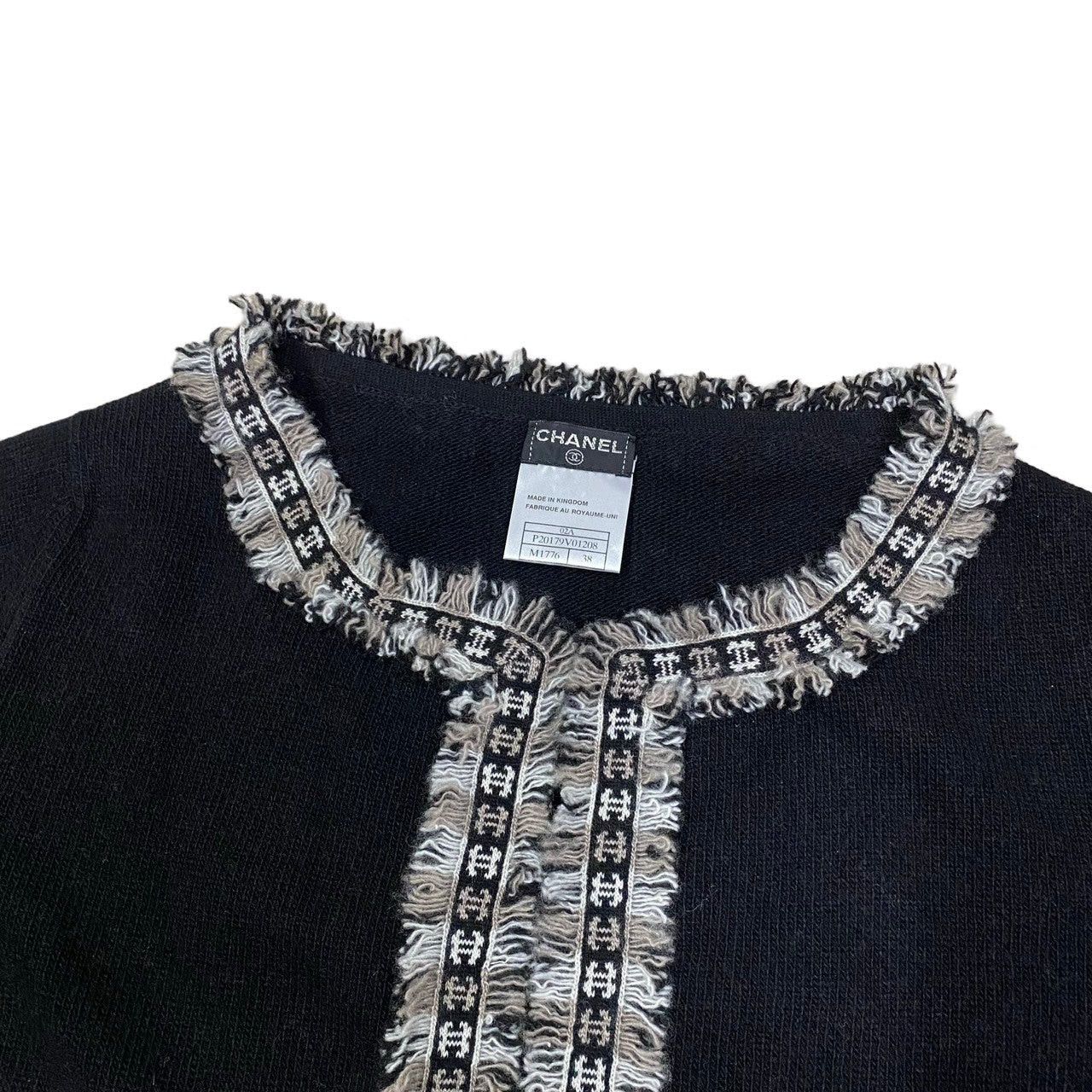 Chanel Chanel Black Cashmere Size ONE SIZE - 7 Thumbnail
