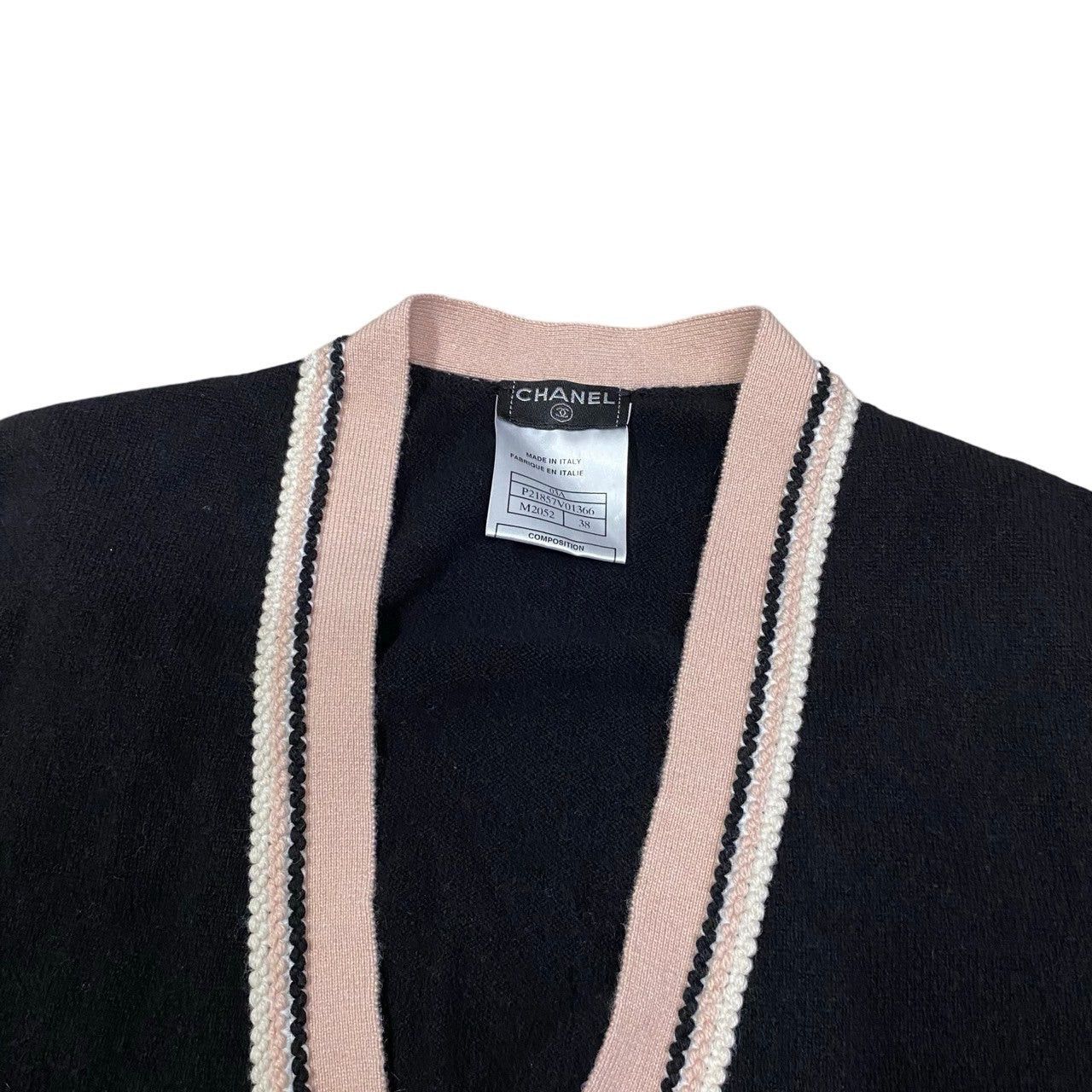 Chanel Chanel Black Cashmere Size ONE SIZE - 7 Thumbnail