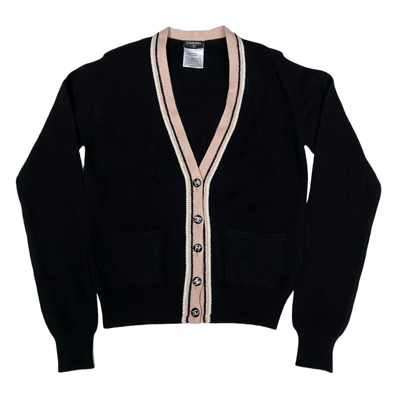Chanel Chanel Black Cashmere Size ONE SIZE - 4 Thumbnail