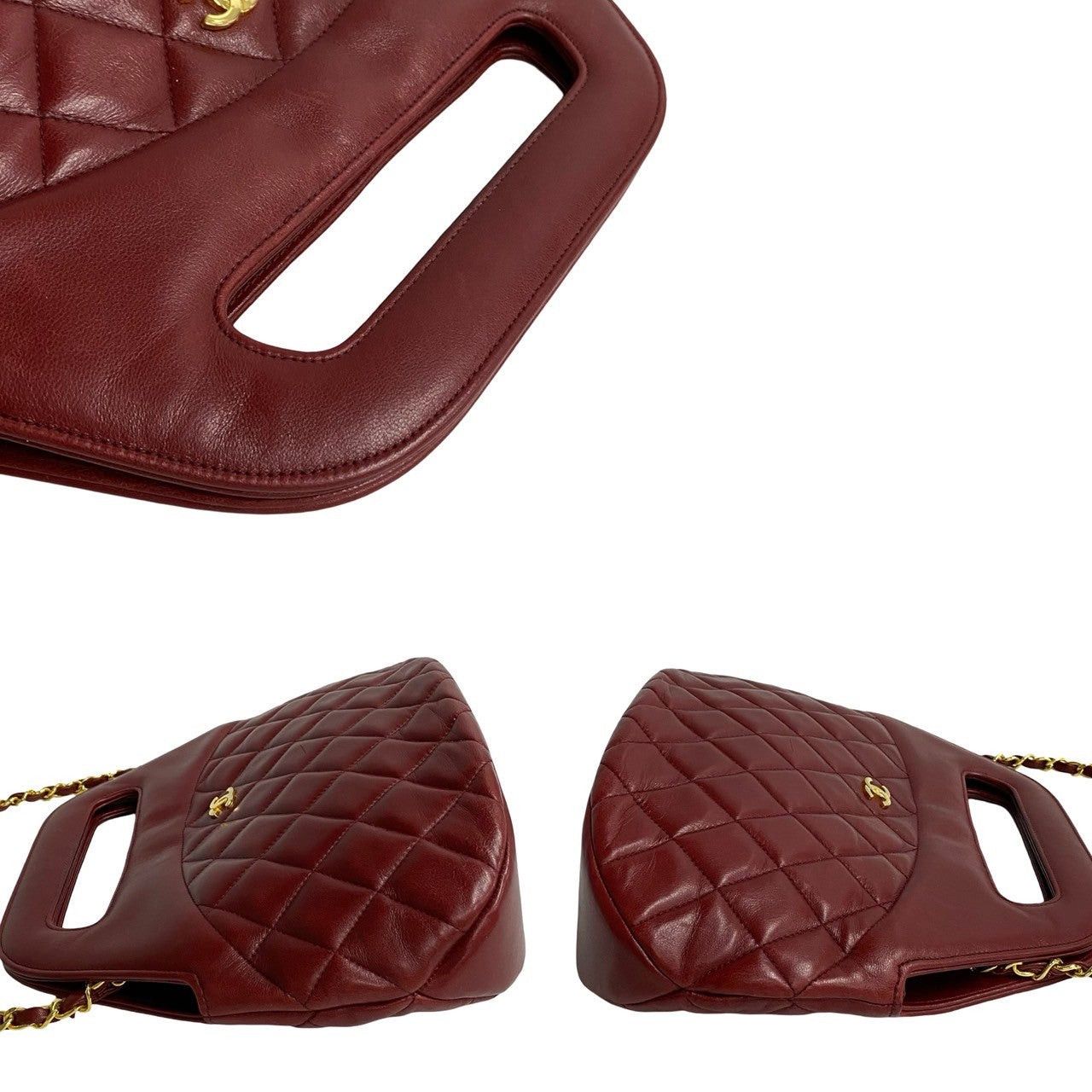 Chanel Chanel Shoulder Bag Red Leather Size ONE SIZE - 6 Thumbnail