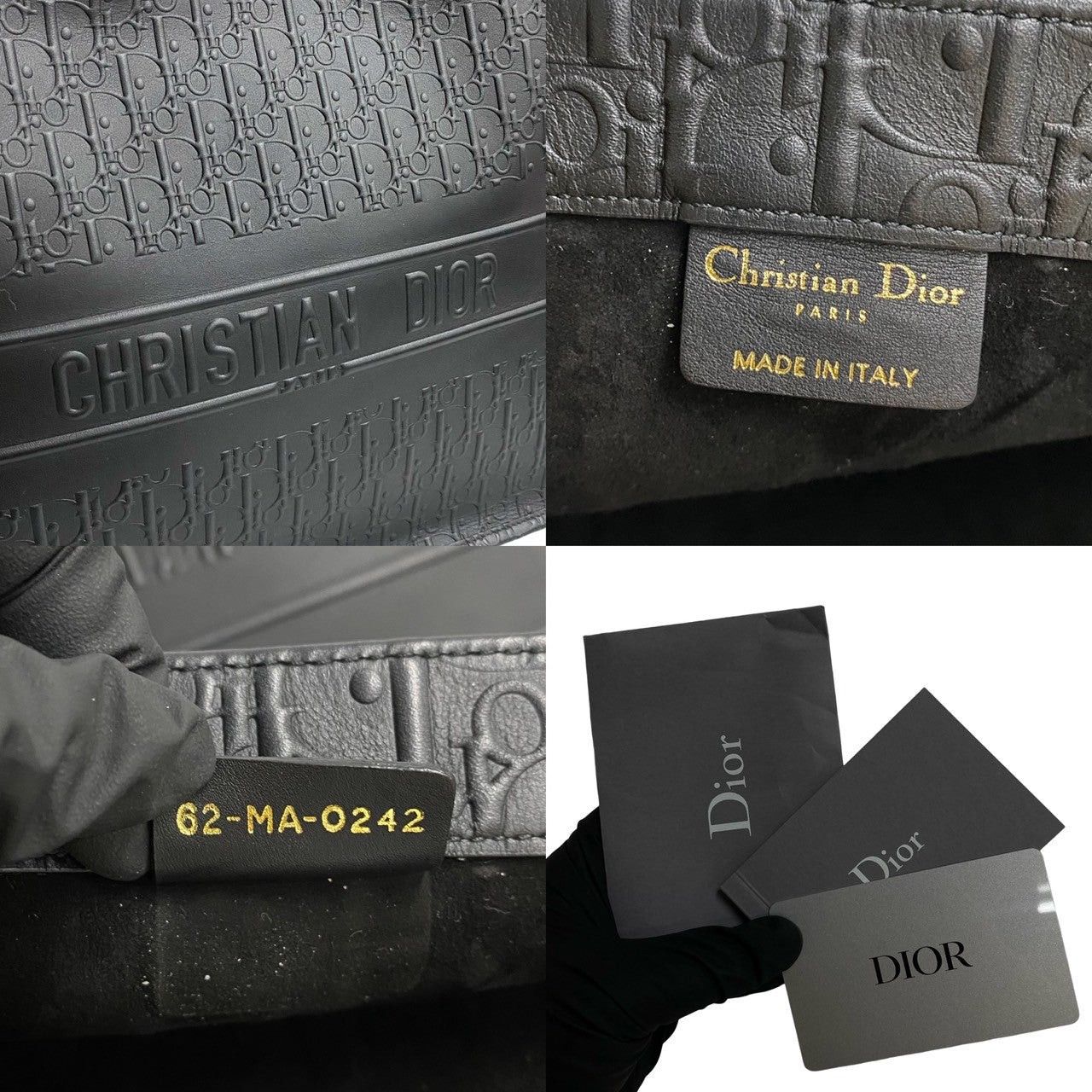 Dior Dior Tote Bag Black Leather Size ONE SIZE - 3 Thumbnail