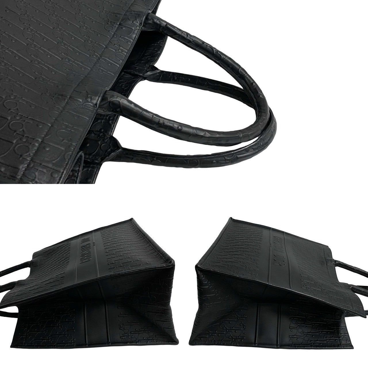 Dior Dior Tote Bag Black Leather Size ONE SIZE - 6 Thumbnail