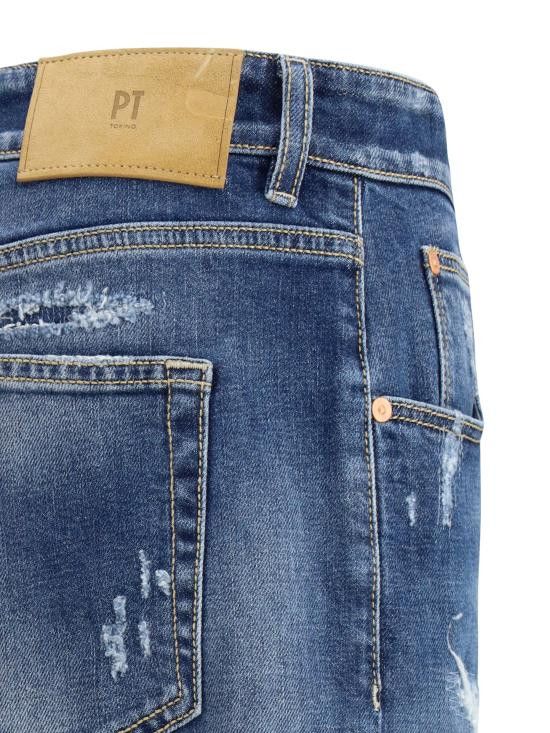 PT Torino PT TORINO Men Denim Pants C5TP05B0CA4820 MM85 BLUE Size US 32 / EU 48 - 3 Thumbnail