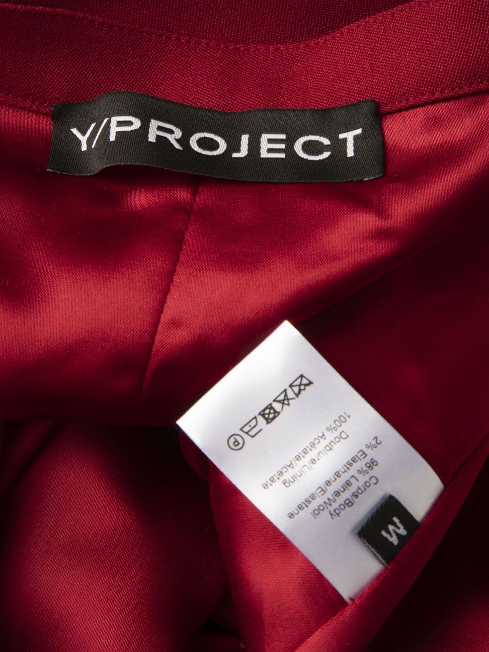 Y/Project Red Wool Wrap Side Slit Midi Skirt Size 28" / US 6 / IT 42 - 5 Thumbnail