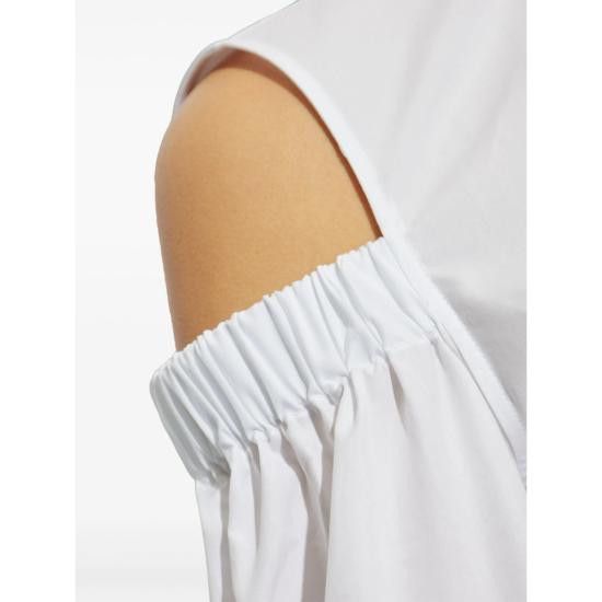 Max Mara MAX MARA Women Shirts RAGNI 190 001 WHITE Size S / US 4 / IT 40 - 4 Thumbnail