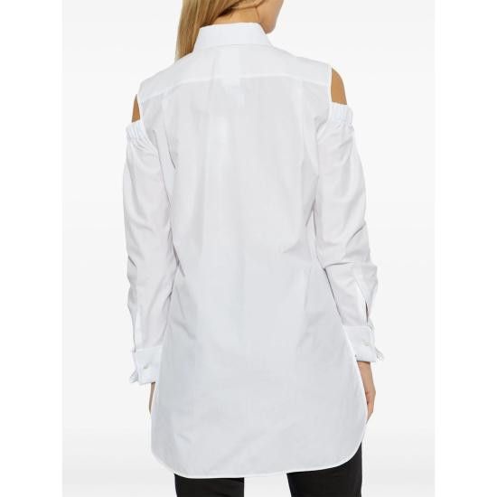 Max Mara MAX MARA Women Shirts RAGNI 190 001 WHITE Size S / US 4 / IT 40 - 5 Thumbnail