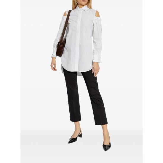 Max Mara MAX MARA Women Shirts RAGNI 190 001 WHITE Size S / US 4 / IT 40 - 2 Thumbnail