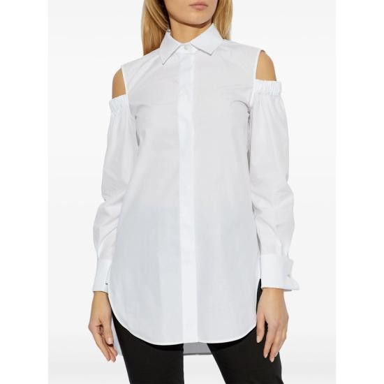 Max Mara MAX MARA Women Shirts RAGNI 190 001 WHITE Size S / US 4 / IT 40 - 3 Thumbnail