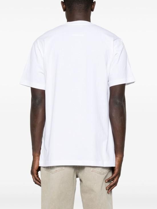 Moschino MOSCHINO Men T-Shirts 251ZZV0710 02411001 White Size US L / EU 52-54 / 3 - 2 Thumbnail