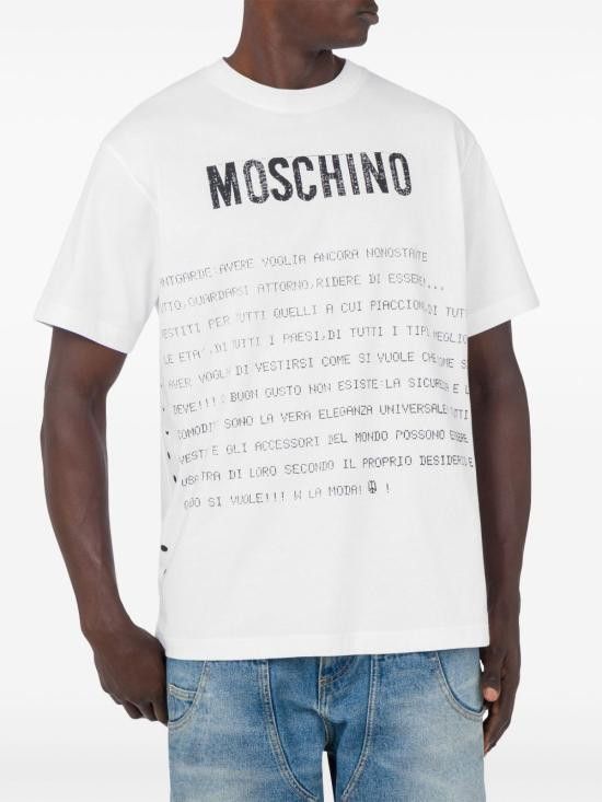 Moschino MOSCHINO Men T-Shirts 251ZZA0717 02411001 White Size US M / EU 48-50 / 2 - 3 Thumbnail