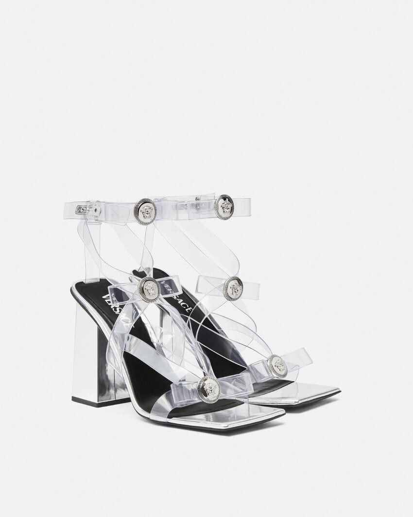 Versace Versace Gianni Ribbon Transparent Cage Sandals 105mm SIZE 37 Size ONE SIZE - 2 Thumbnail