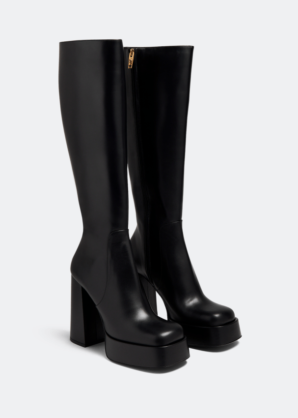 Versace Versace Aevitas Leather Platform Boots 120mm SIZE 39 Size ONE SIZE - 3 Thumbnail