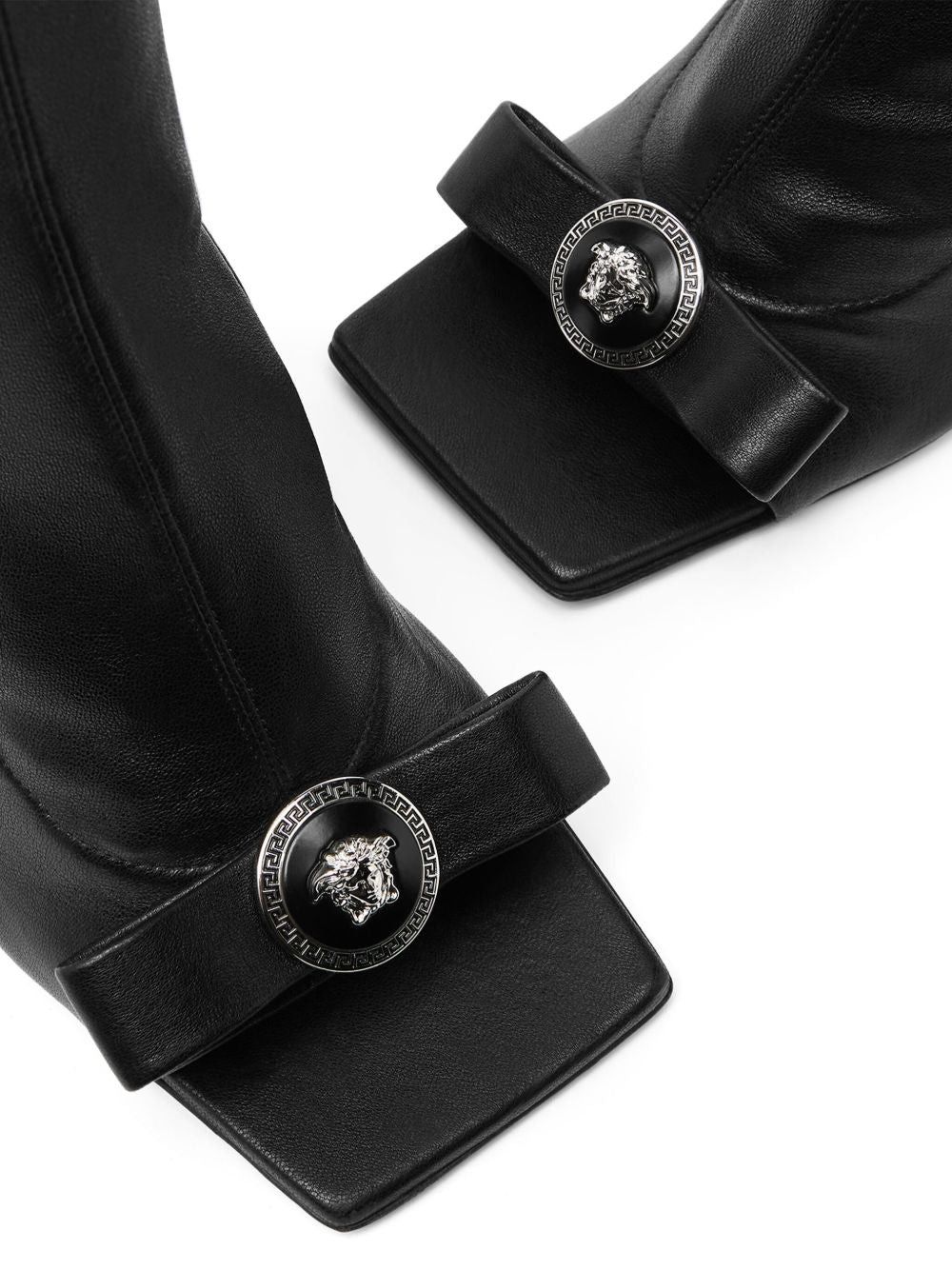 Versace Versace Gianni Ribbon Open Knee High Boots 100mm SIZE 37 Size ONE SIZE - 3 Thumbnail
