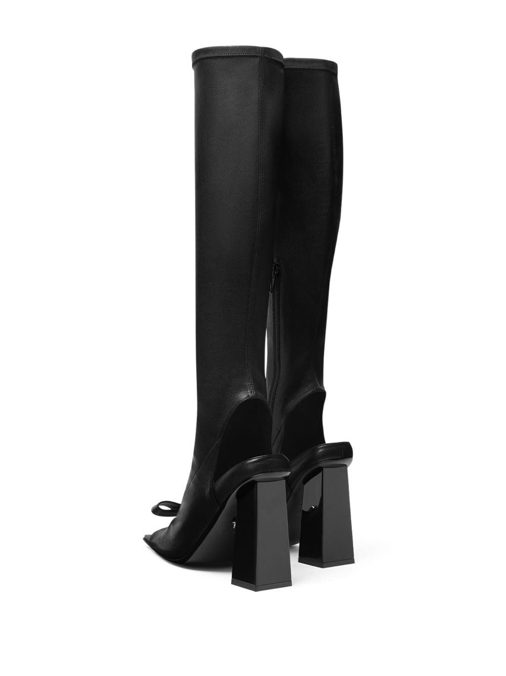 Versace Versace Gianni Ribbon Open Knee High Boots 100mm SIZE 37 Size ONE SIZE - 2 Thumbnail