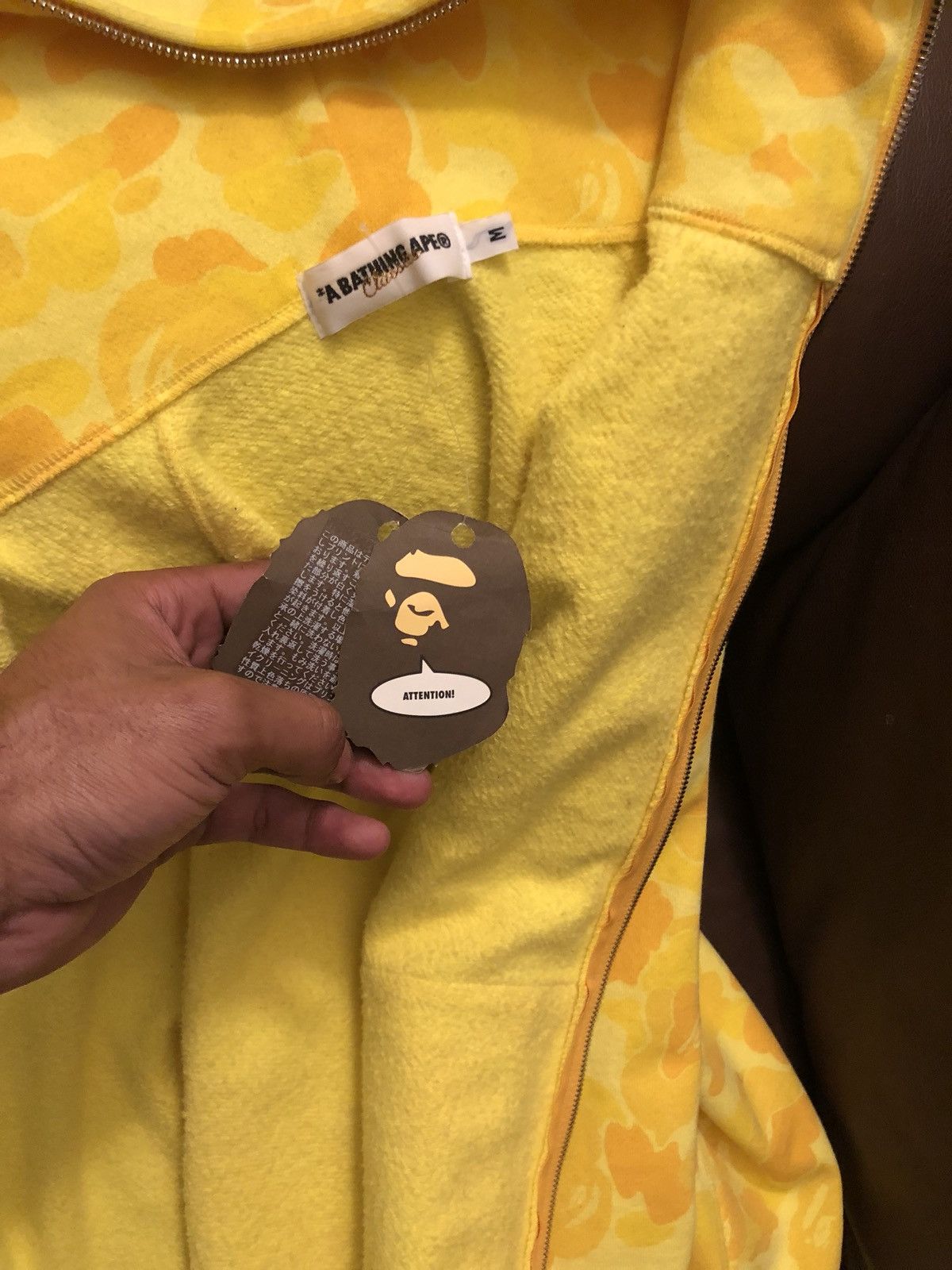 Bape Yellow Bape Jacket Size US M / EU 48-50 / 2 - 3 Thumbnail