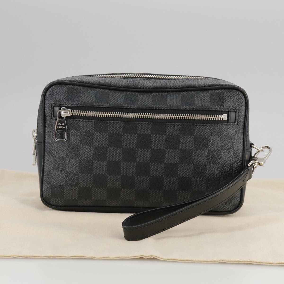 Louis Vuitton Kasaï Black Canvas Clutch Bag (Pre-Owned) Size ONE SIZE - 15 Thumbnail