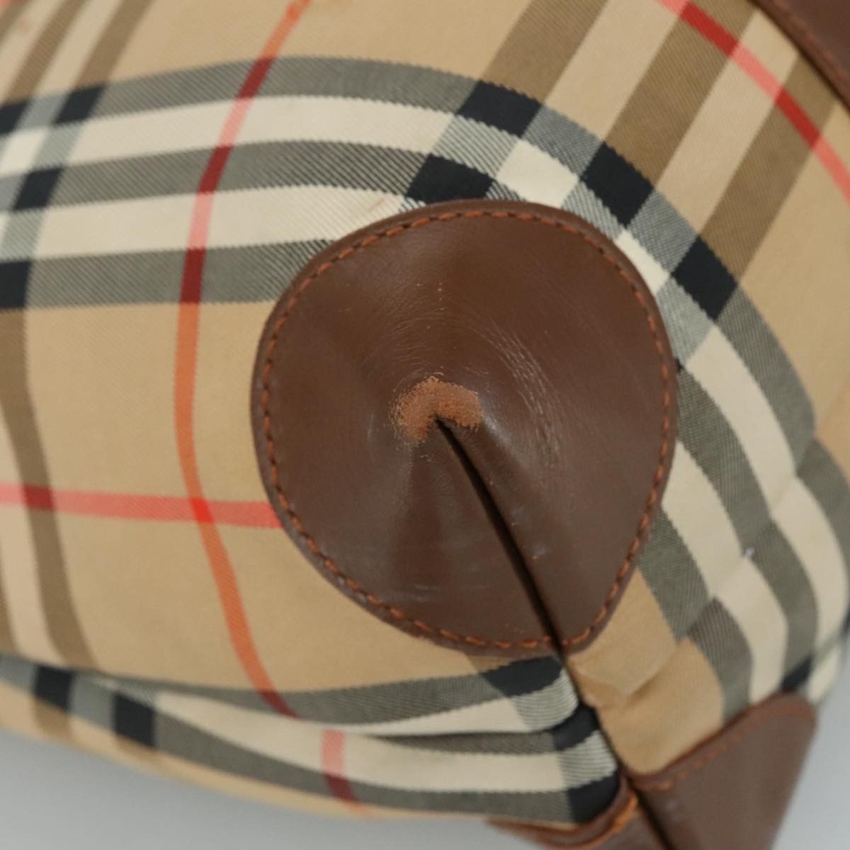 Burberry Nova Check Beige Canvas Tote Bag (Pre-Owned) Size ONE SIZE - 8 Thumbnail