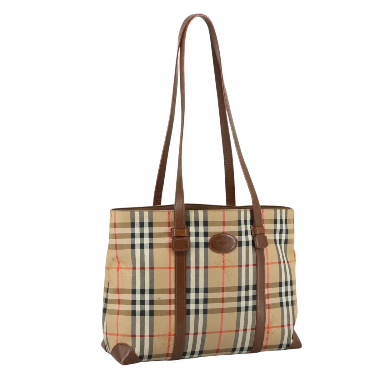 Burberry Nova Check Beige Canvas Tote Bag (Pre-Owned) Size ONE SIZE - 15 Thumbnail