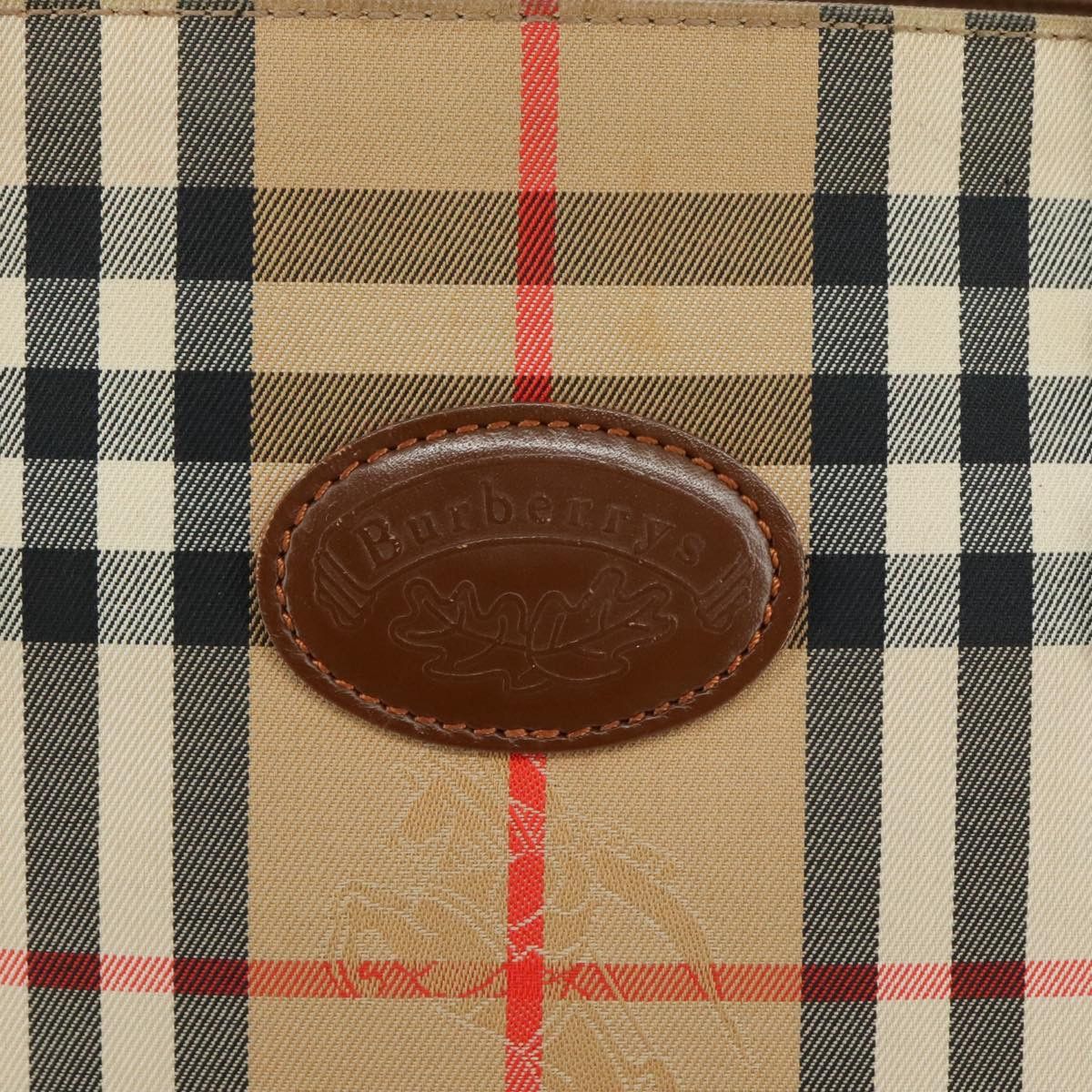 Burberry Nova Check Beige Canvas Tote Bag (Pre-Owned) Size ONE SIZE - 13 Thumbnail