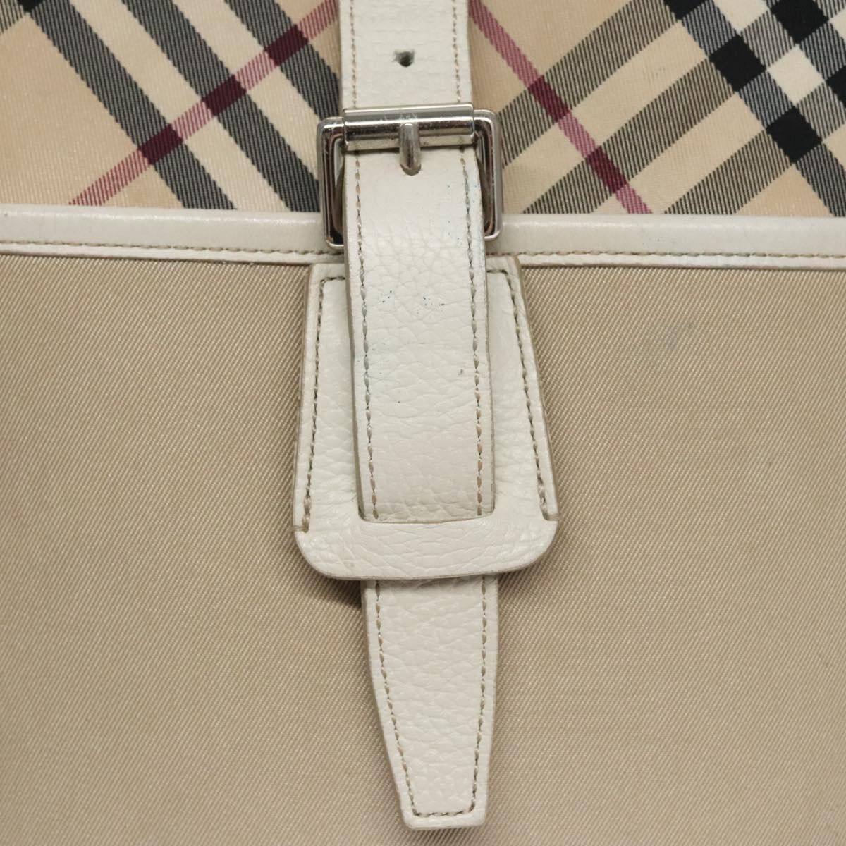 Burberry Nova Check Beige Canvas Shoulder Bag (Pre-Owned) Size ONE SIZE - 17 Thumbnail
