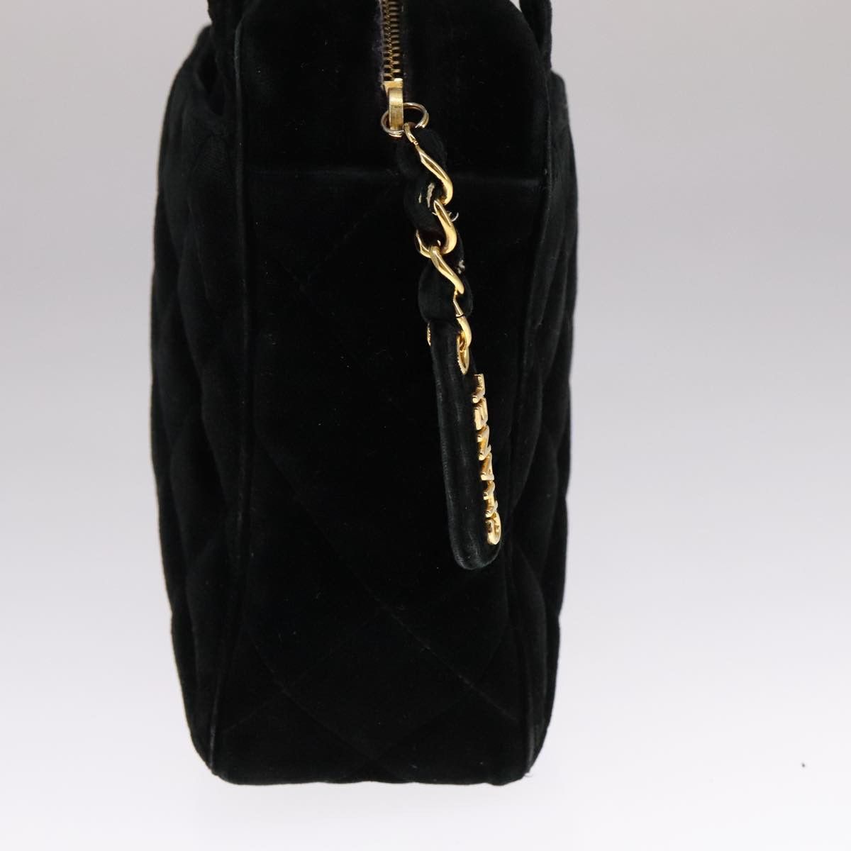Chanel Matelassé Black Suede Handbag (Pre-Owned) Size ONE SIZE - 4 Thumbnail