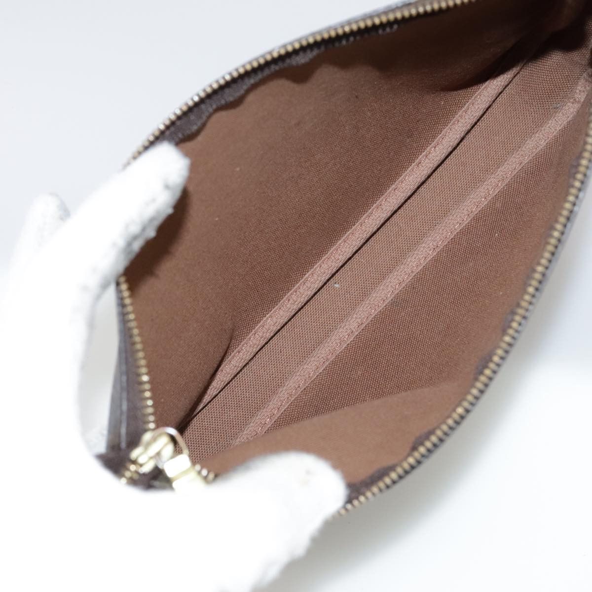 Louis Vuitton Pochette Accessoire Brown Canvas Clutch Bag (Pre-Owned) Size ONE SIZE - 16 Thumbnail