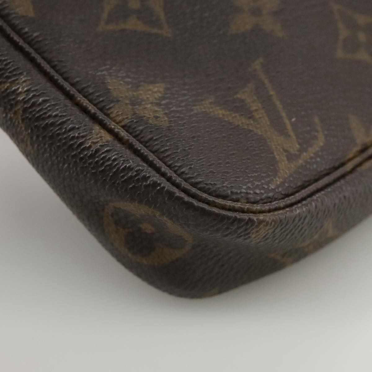 Louis Vuitton Pochette Accessoire Brown Canvas Clutch Bag (Pre-Owned) Size ONE SIZE - 7 Thumbnail