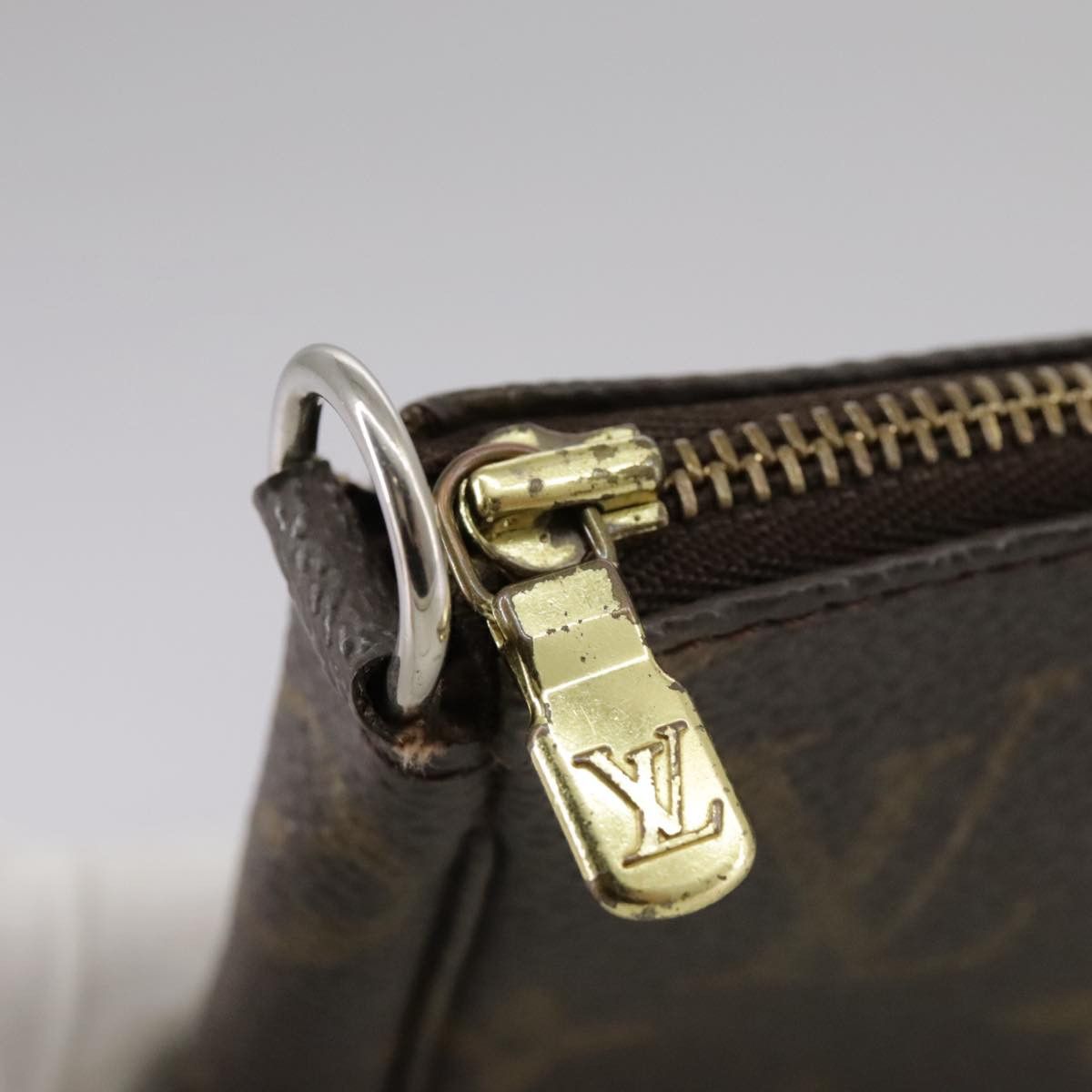 Louis Vuitton Pochette Accessoire Brown Canvas Clutch Bag (Pre-Owned) Size ONE SIZE - 13 Thumbnail