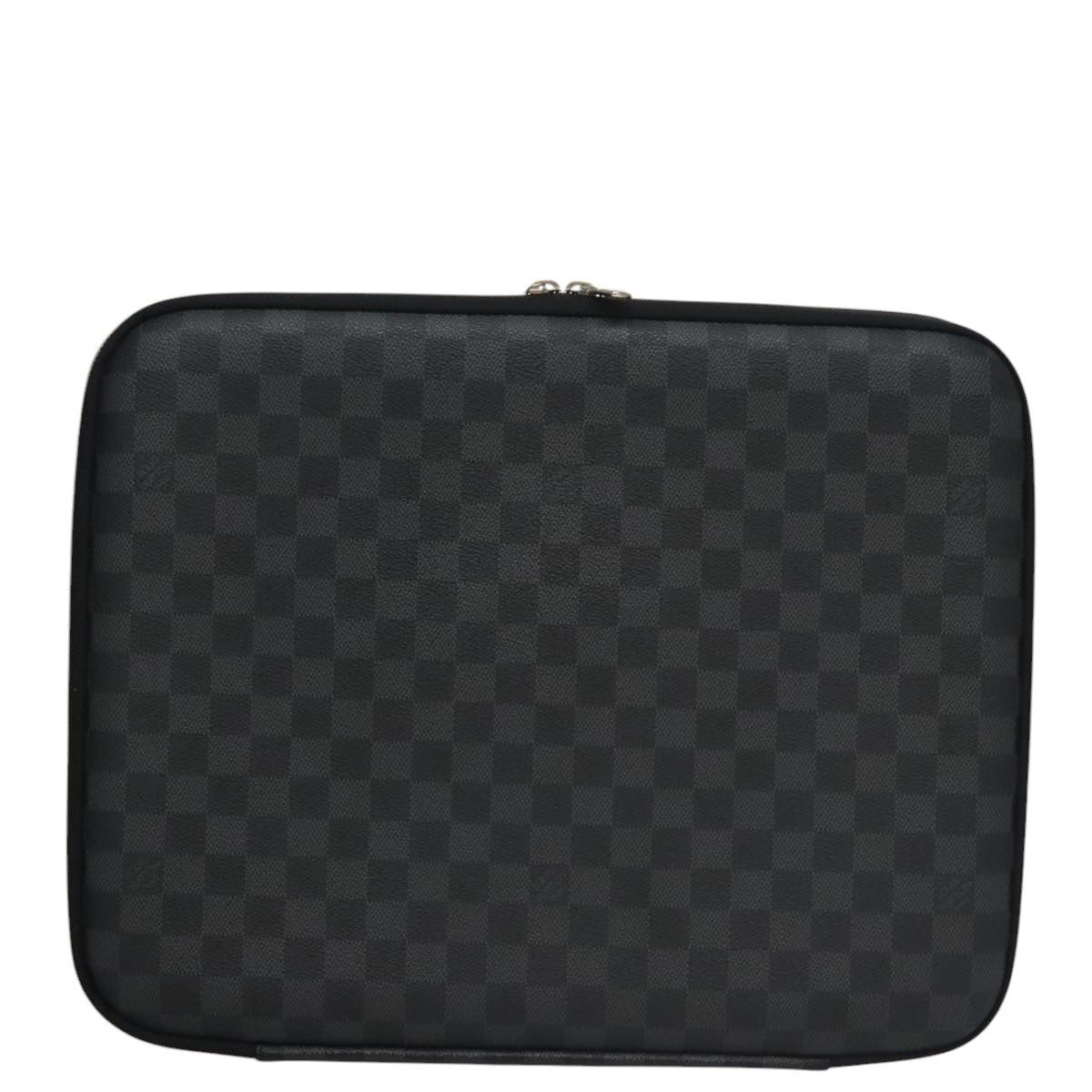 Louis Vuitton Computer Sleeve Black Canvas Clutch Bag (Pre-Owned) Size ONE SIZE - 2 Thumbnail