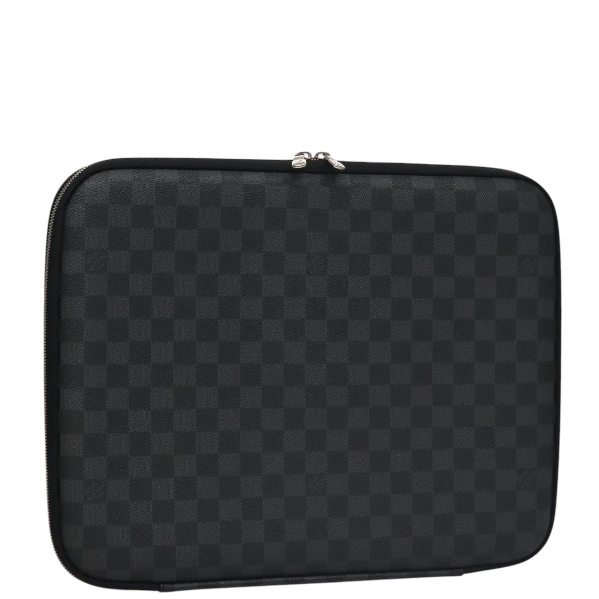 Louis Vuitton Computer Sleeve Black Canvas Clutch Bag (Pre-Owned) Size ONE SIZE - 13 Thumbnail