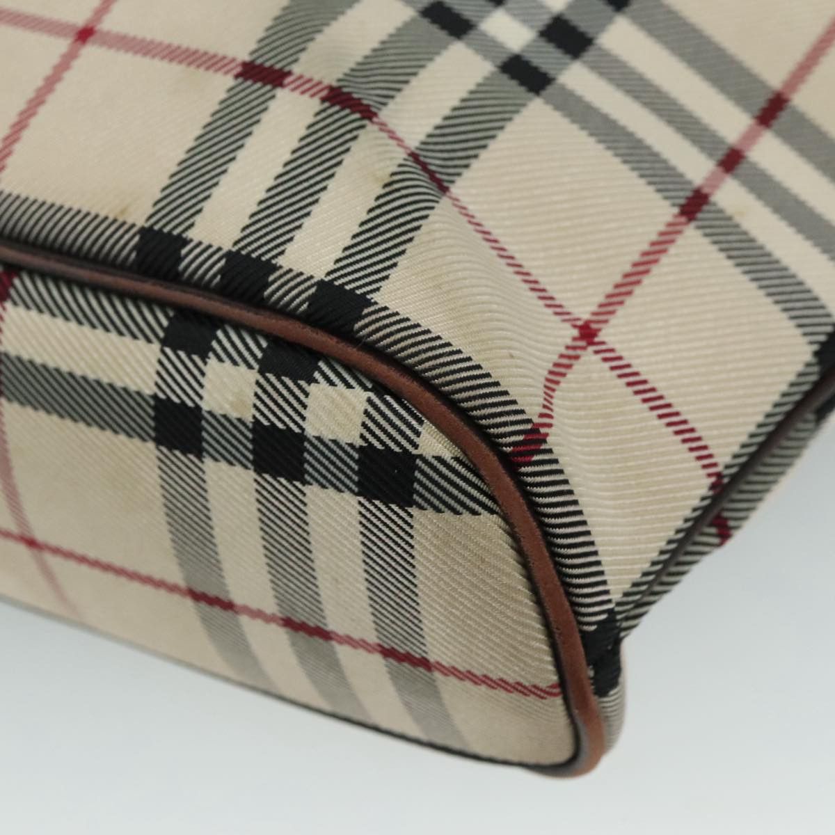 Burberry Nova Check Beige Canvas Handbag (Pre-Owned) Size ONE SIZE - 9 Thumbnail