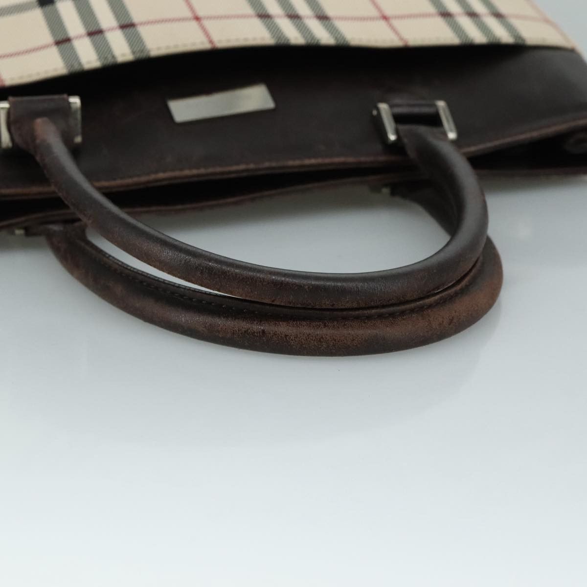 Burberry Nova Check Beige Canvas Handbag (Pre-Owned) Size ONE SIZE - 5 Thumbnail