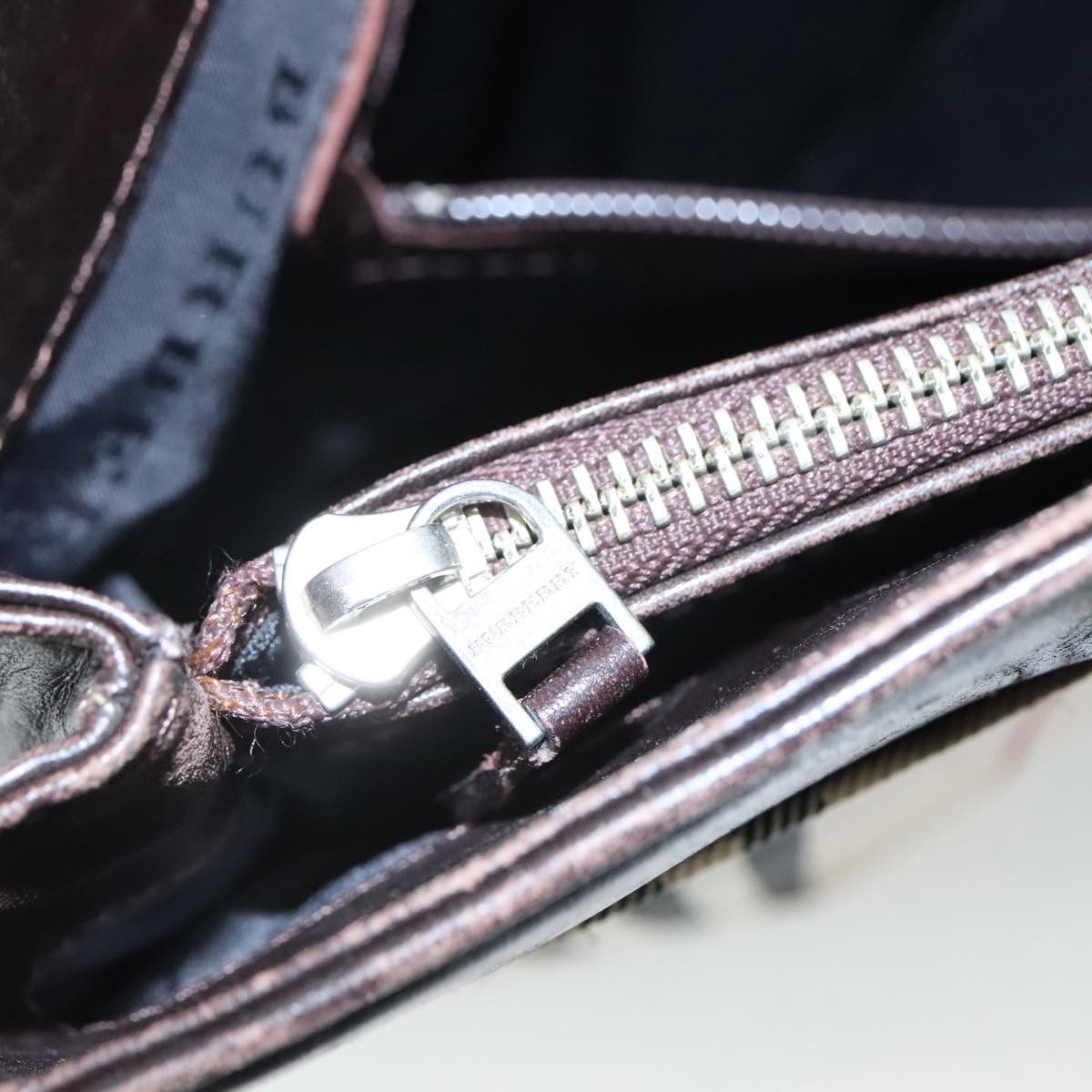 Burberry Nova Check Beige Canvas Handbag (Pre-Owned) Size ONE SIZE - 11 Thumbnail