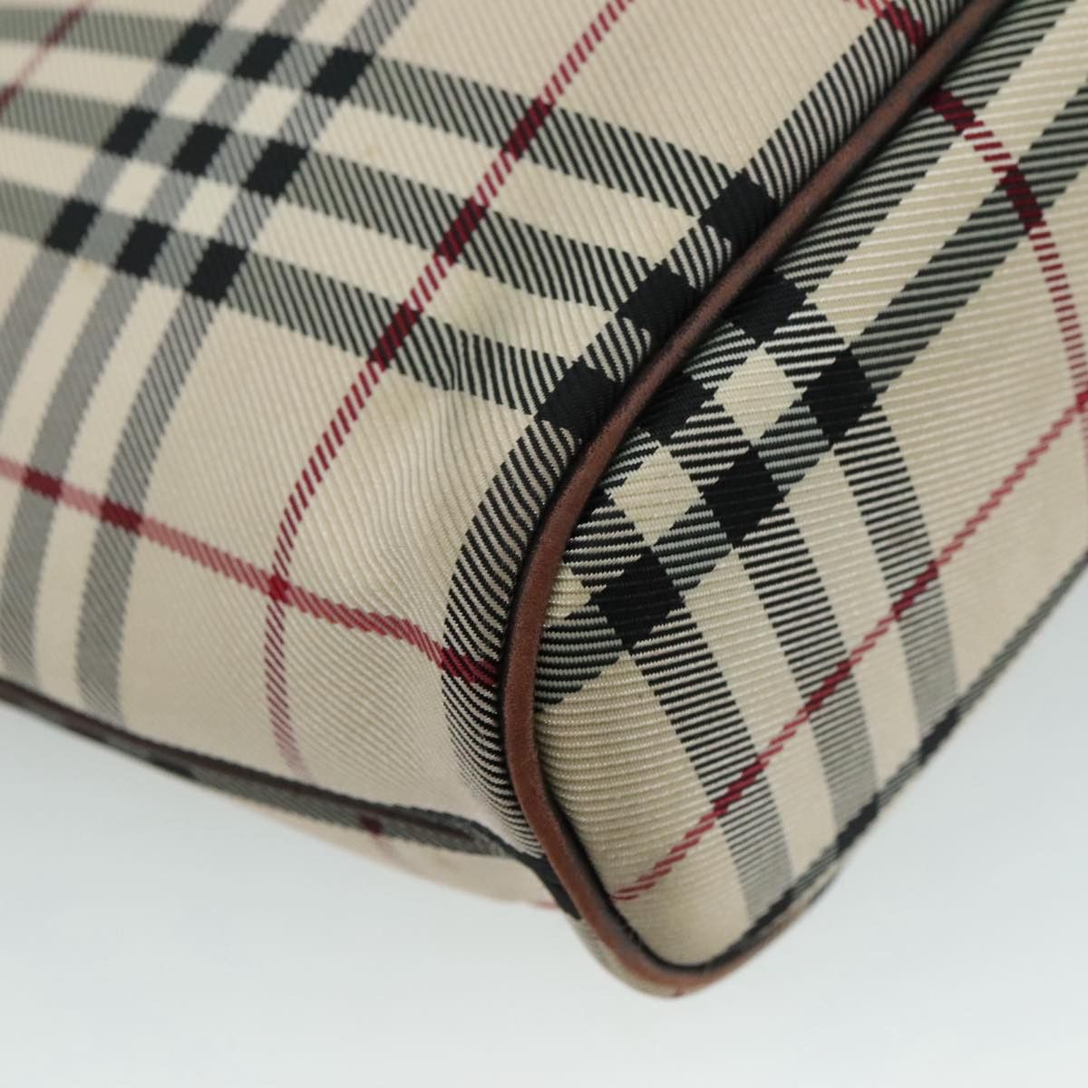 Burberry Nova Check Beige Canvas Handbag (Pre-Owned) Size ONE SIZE - 10 Thumbnail