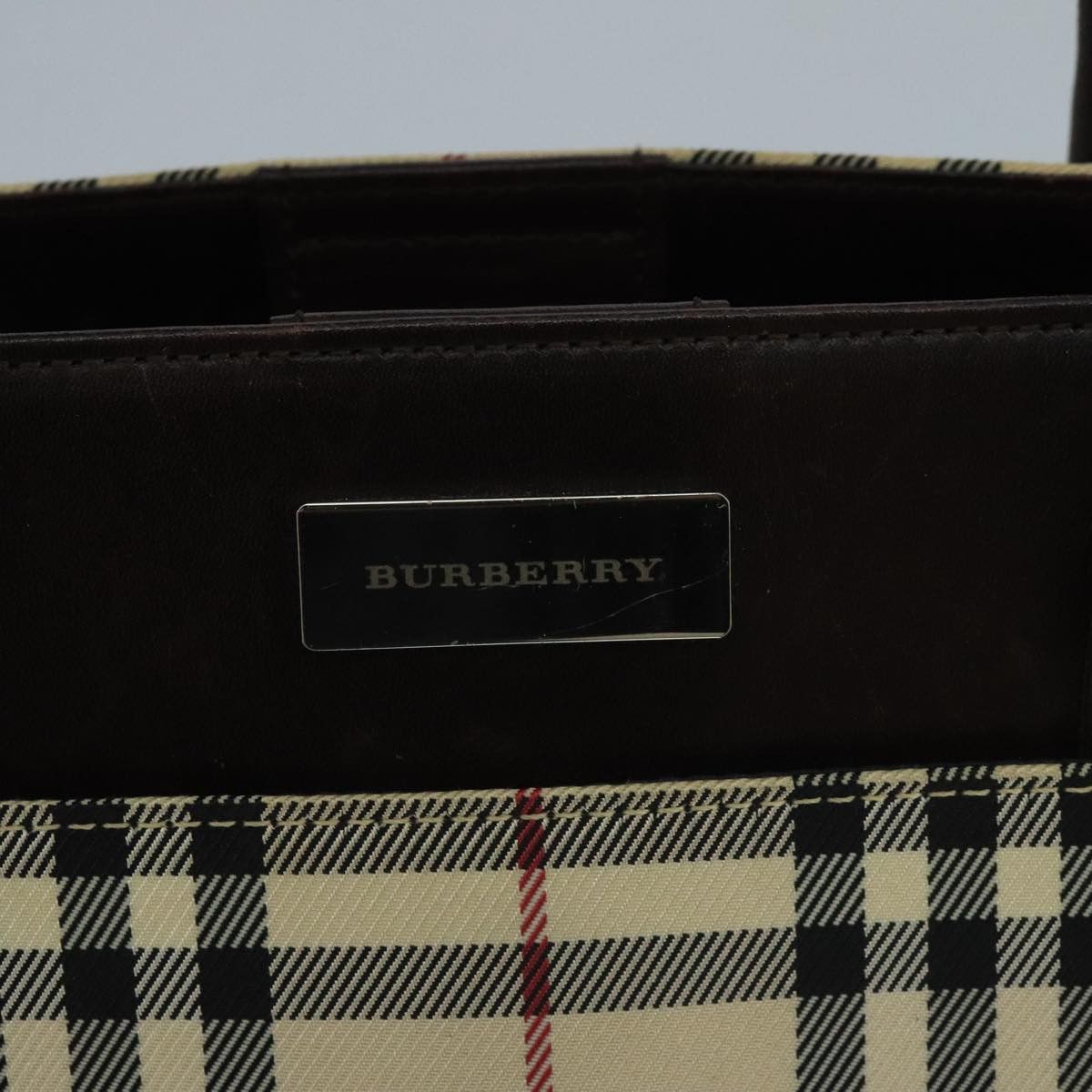 Burberry Nova Check Beige Canvas Handbag (Pre-Owned) Size ONE SIZE - 13 Thumbnail