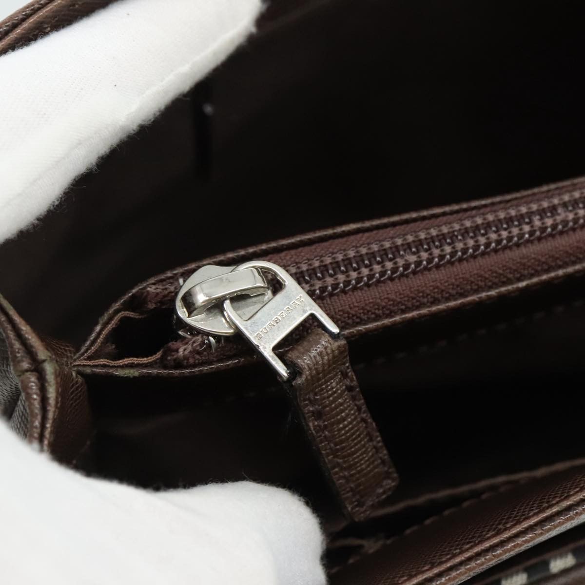 Burberry Nova Check Beige Canvas Handbag (Pre-Owned) Size ONE SIZE - 12 Thumbnail