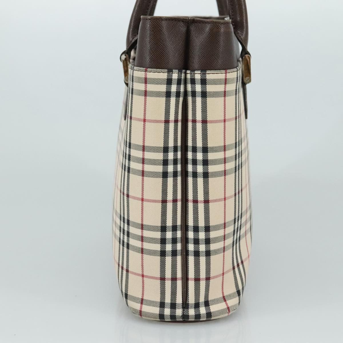 Burberry Nova Check Beige Canvas Handbag (Pre-Owned) Size ONE SIZE - 4 Thumbnail