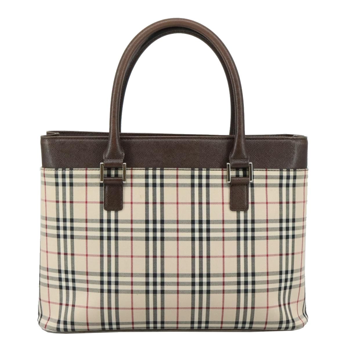 Burberry Nova Check Beige Canvas Handbag (Pre-Owned) Size ONE SIZE - 2 Thumbnail