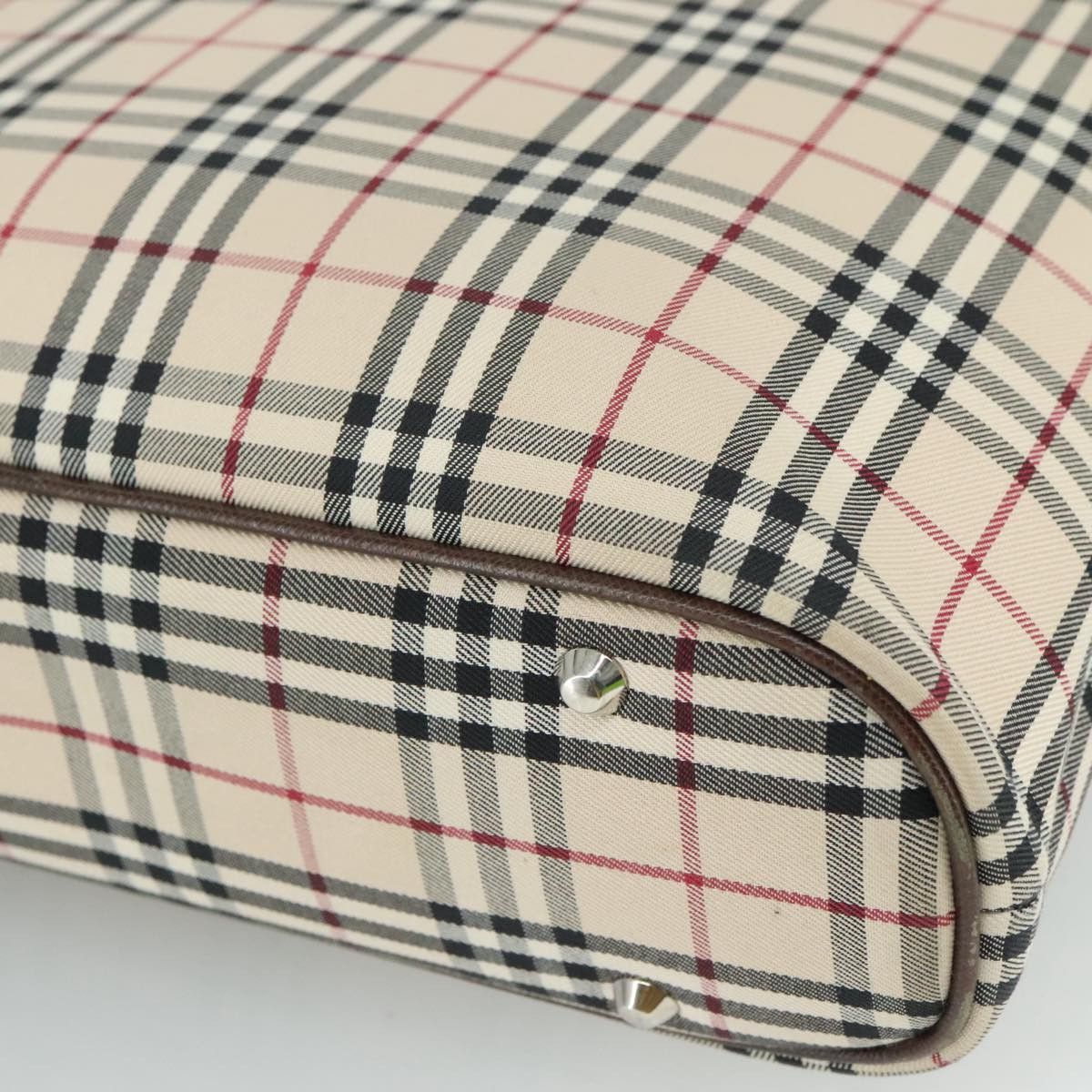 Burberry Nova Check Beige Canvas Handbag (Pre-Owned) Size ONE SIZE - 9 Thumbnail