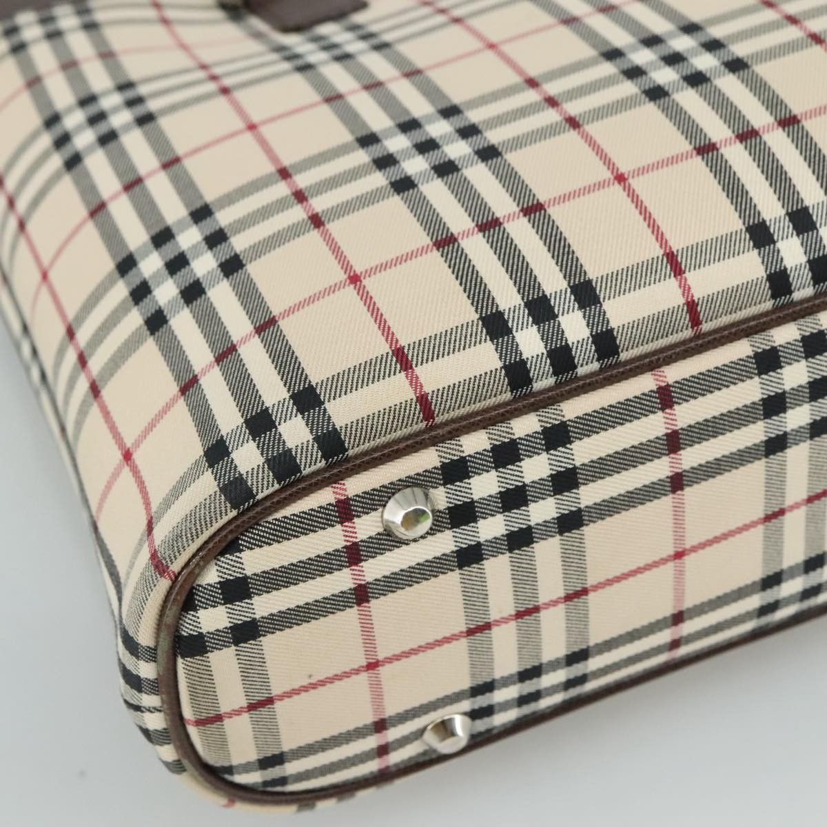 Burberry Nova Check Beige Canvas Handbag (Pre-Owned) Size ONE SIZE - 8 Thumbnail