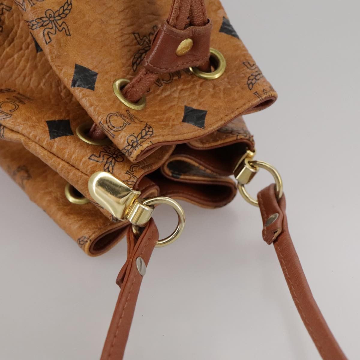 MCM Visetos Brown Canvas Shoulder Bag (Pre-Owned) Size ONE SIZE - 17 Thumbnail