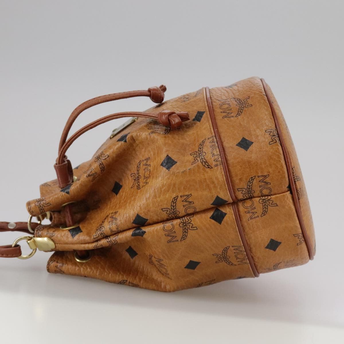 MCM Visetos Brown Canvas Shoulder Bag (Pre-Owned) Size ONE SIZE - 3 Thumbnail