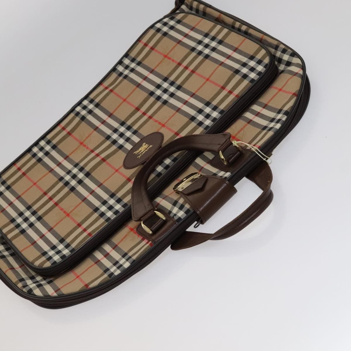 Burberry Nova Check Beige Canvas Travel Bag (Pre-Owned) Size ONE SIZE - 17 Thumbnail