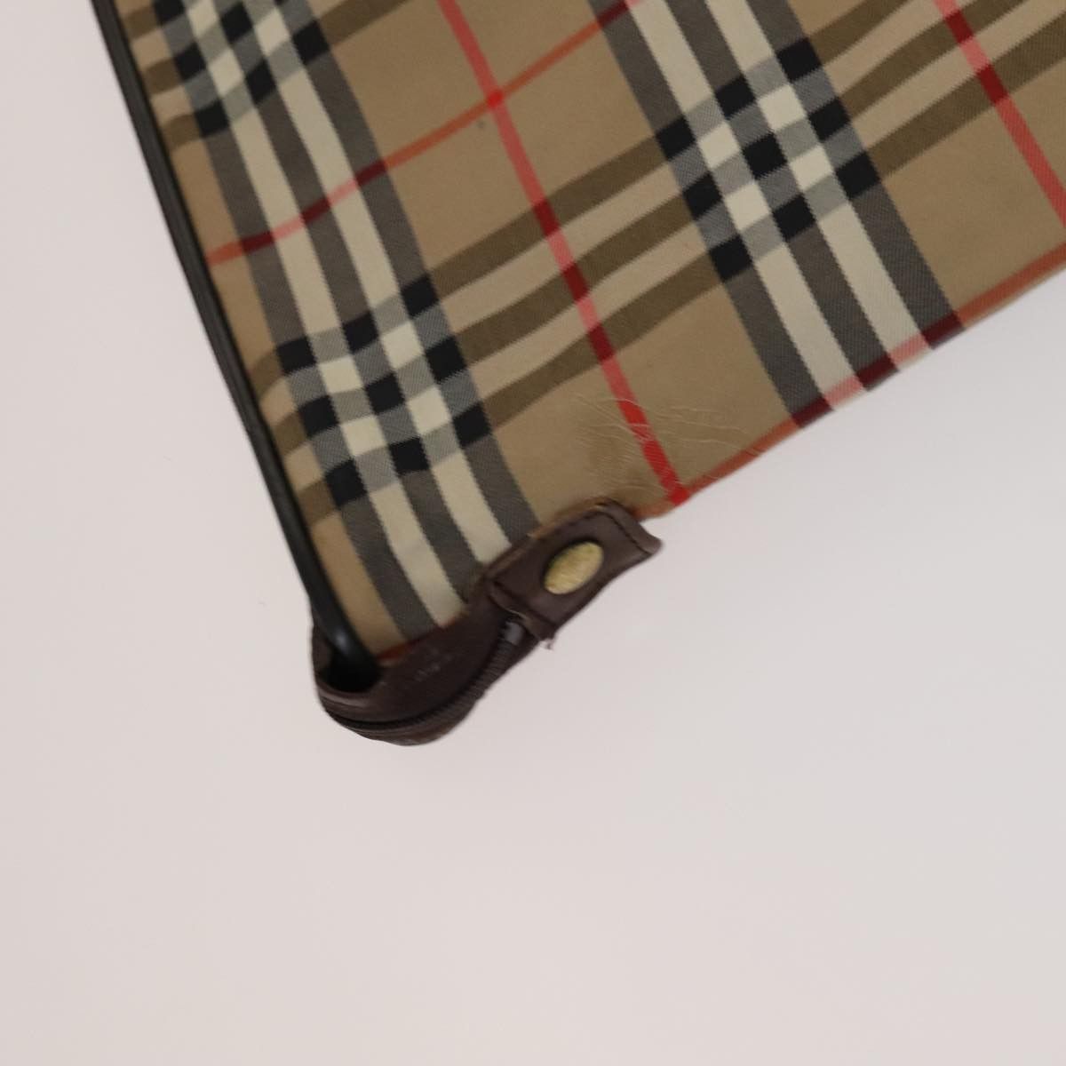 Burberry Nova Check Beige Canvas Travel Bag (Pre-Owned) Size ONE SIZE - 10 Thumbnail