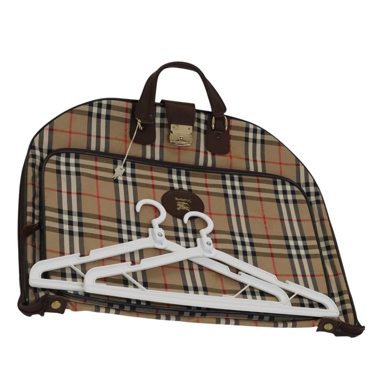 Burberry Nova Check Beige Canvas Travel Bag (Pre-Owned) Size ONE SIZE - 16 Thumbnail